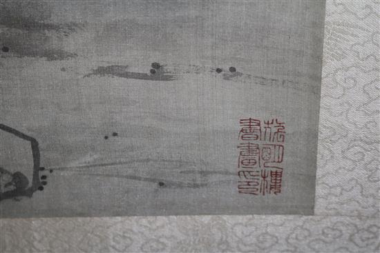 Two large Chinese scrolls